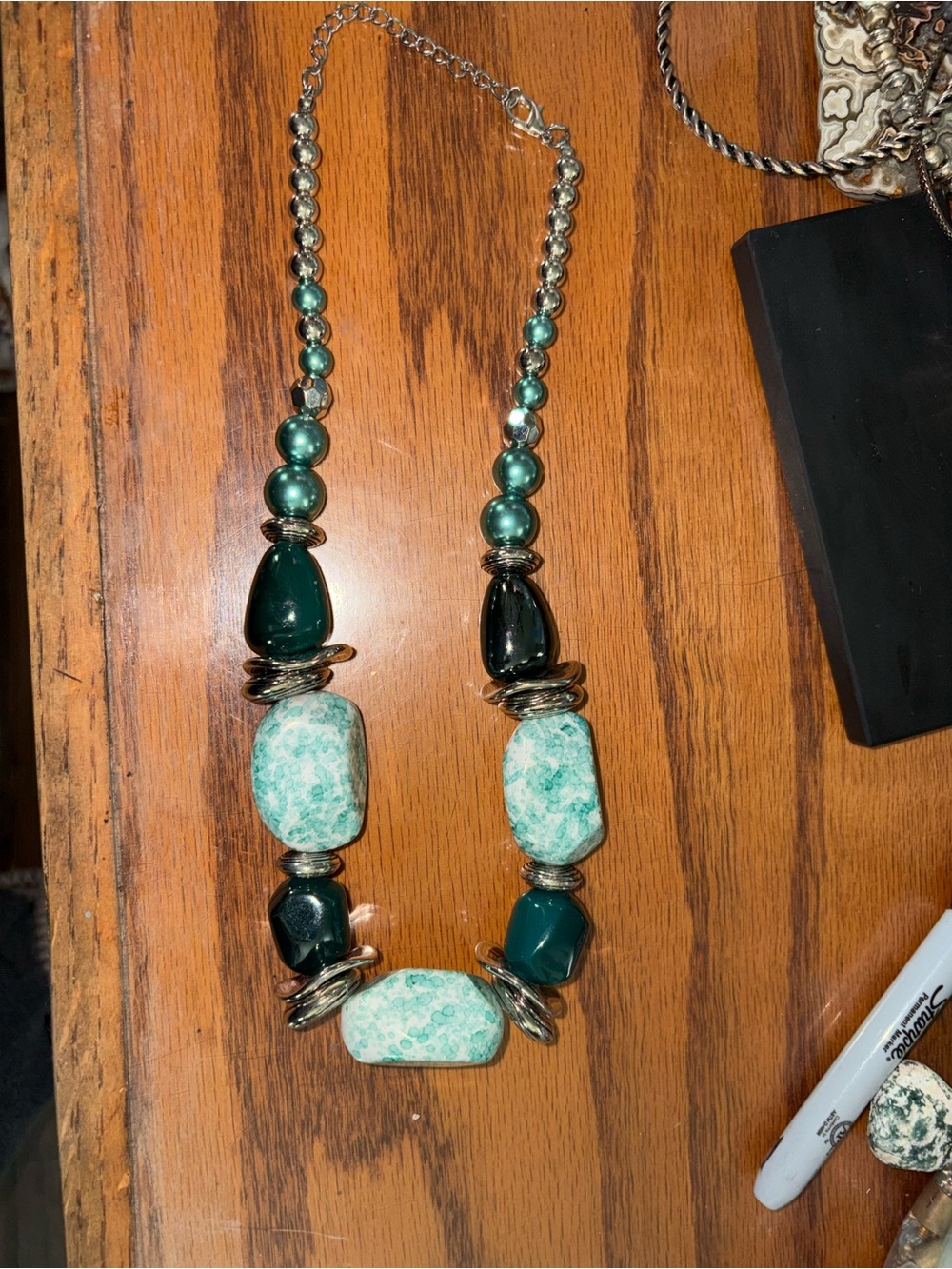 Chunky statement necklace 10 inches